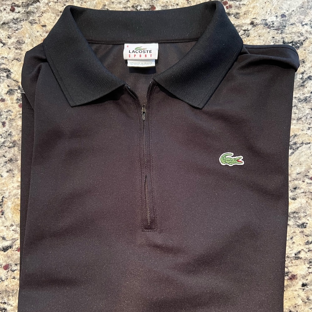 Black Lacoste Sport Polo size 6/L